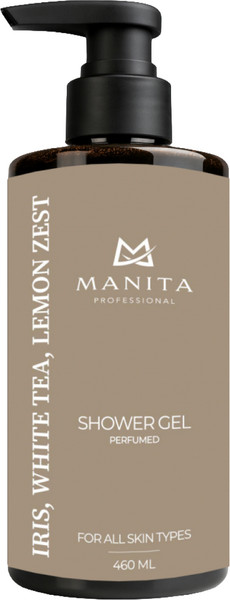 Гель для душа Manita Professional Iris, White Tea, Lemon Zest (460мл) — фото 3