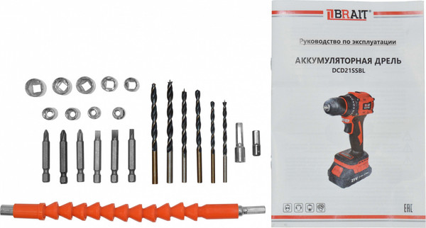 Изображение товара Аккумуляторная дрель-шуруповерт Brait DCD21SSBL