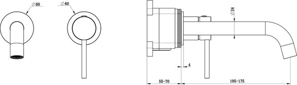 Изображение товара Душевая система со смесителем Oliveeka OL-88939017+88869017-MB