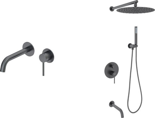 Изображение товара Душевая система со смесителем Oliveeka OL-88939017+88869017-BGM