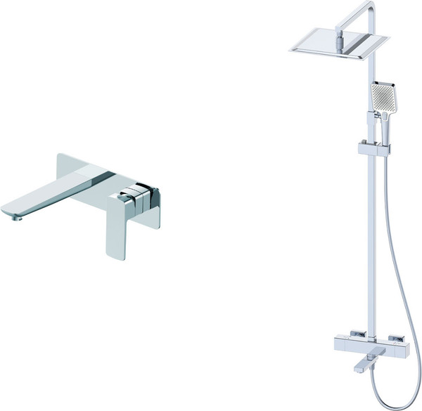 Изображение товара Душевая система со смесителем Oliveeka OL-739901+869003-CR