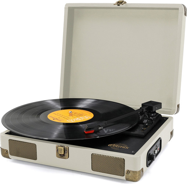 Изображение товара Проигрыватель виниловых пластинок Ritmix LP-100  / 80004592 (Cream)