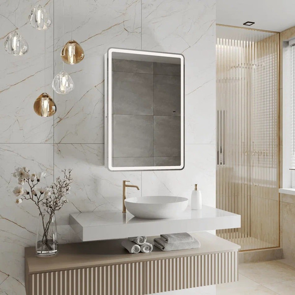 Изображение товара Шкаф с зеркалом для ванной Континент Velion 50x80