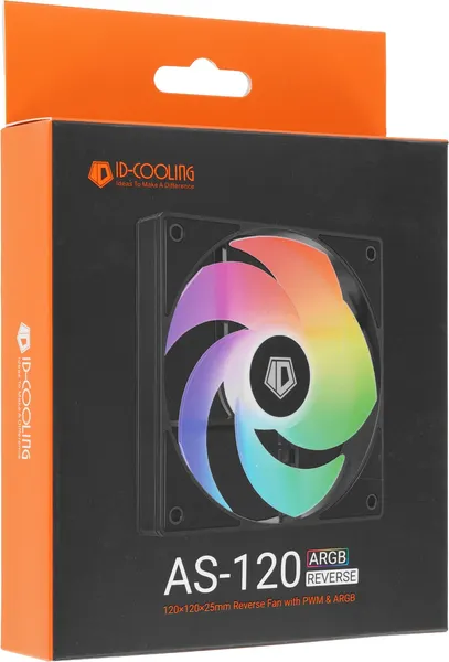 Изображение товара Вентилятор для корпуса ID-Cooling AS-120-ARGB-KR Reverse