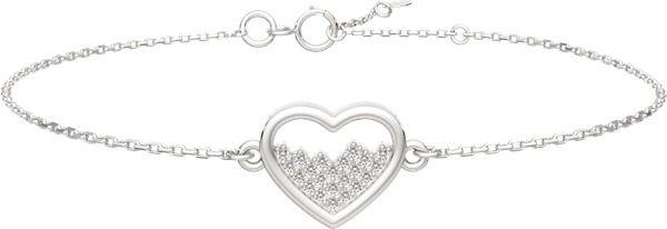 Изображение товара Браслет из серебра ZORKA 0640097 (19см, с фианитами)