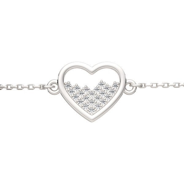 Изображение товара Браслет из серебра ZORKA 0640097 (19см, с фианитами)