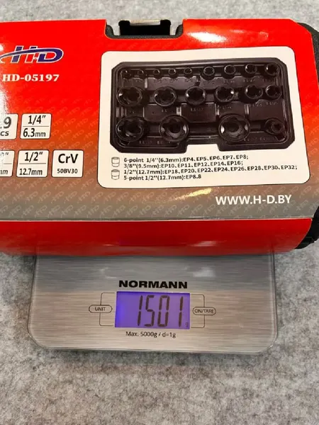 Изображение товара Набор головок слесарных H-D HD-05197