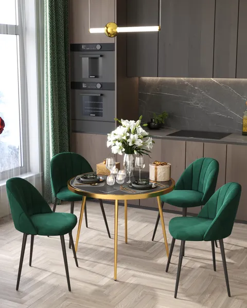 Изображение товара Стул Stool Group Логан SN / LV-121-Cdf-01-01 (велюр зеленый)