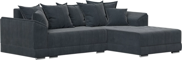 Изображение товара Диван угловой Лига Диванов NordWood правый угол (велюр, Cilium Grafit, серый)