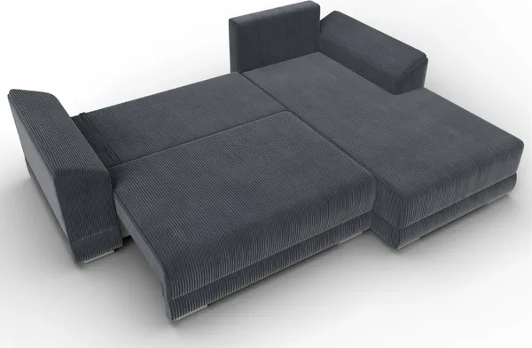 Изображение товара Диван угловой Лига Диванов NordWood правый угол (велюр, Cilium Grafit, серый)