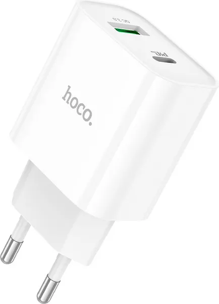 Изображение товара Адаптер питания сетевой Hoco C80A Plus Rapido 20W (белый)