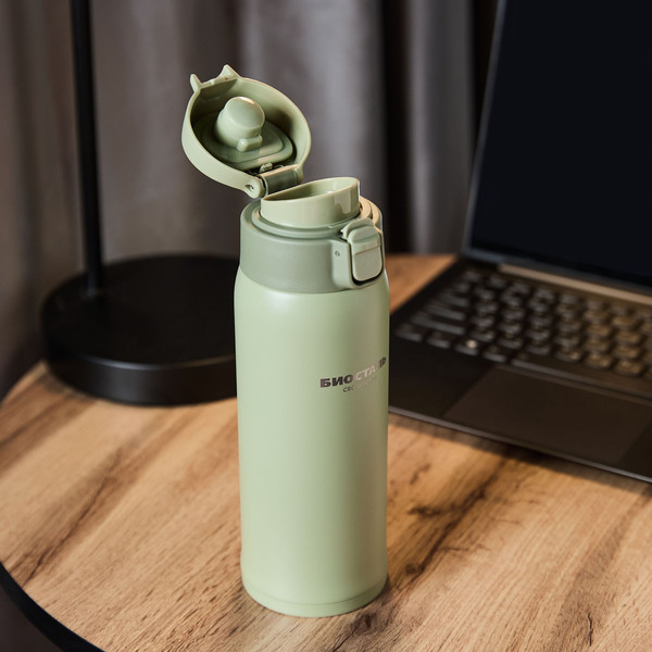 Изображение товара Термокружка Биосталь Crosstown NMR-LG (480мл, шалфей)