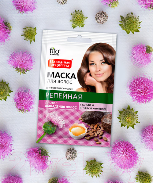 Изображение товара Маска для волос Fito Косметик Репейная (30мл)