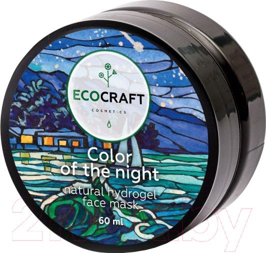Изображение товара Маска для лица гидрогелевая EcoCraft Цвет ночи для сухой и чувствительной кожи (60мл)