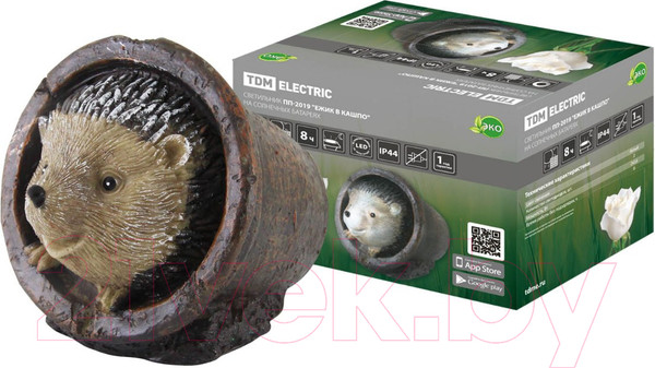 Изображение товара Светильник уличный TDM ПП-2019 Ежик в кашпо / SQ0330-0170