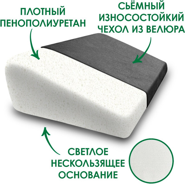 Изображение товара Подушка для ног ForErgo Ступенька PIL066 (черный)