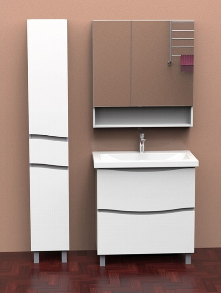 Изображение товара Тумба под умывальник Maroni Napoli-80 + Como 80 (напольная, S-UM-COM80/1-w)