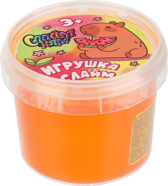 Изображение товара Слайм Sima-Land Капибара / 10977584 (оранжевый)