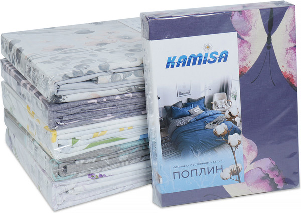 Изображение товара Комплект постельного белья Kamisa Евро 50х70 / КПП-Е/50 (поплин, зелень)