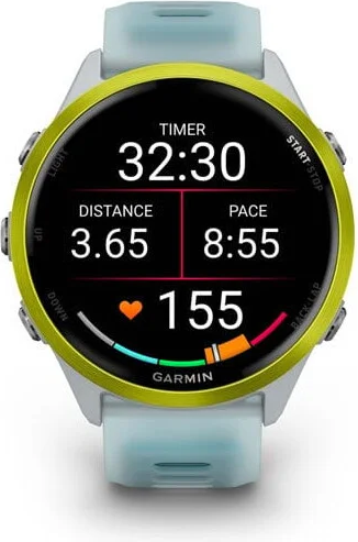 Изображение товара Умные часы Garmin Forerunner 570 47мм (серебристый/желтый)
