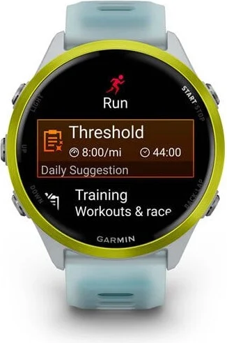 Изображение товара Умные часы Garmin Forerunner 570 47мм (серебристый/желтый)