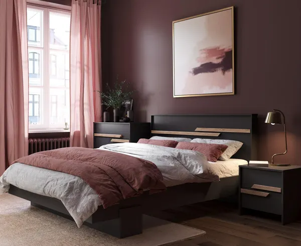Изображение товара Комод Олмеко Рапсодия 103.04 (диамант серый/белый/Masa Decor дуб сонома)