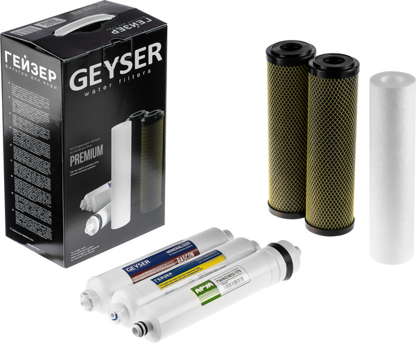 Изображение товара Комплект картриджей для фильтра Гейзер для Премиум / 50174