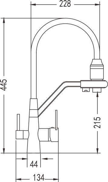 Изображение товара Смеситель Rose R558E (золотой)