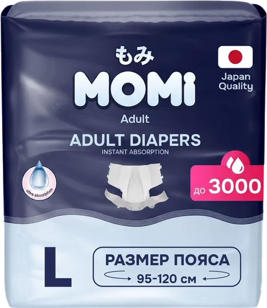 Изображение товара Подгузники для взрослых Momi Adult (L, 30шт)