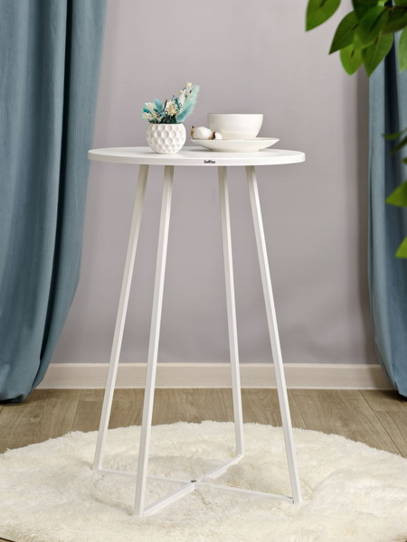 Изображение товара Журнальный столик Sheffilton SHT-T109 (белый муар)