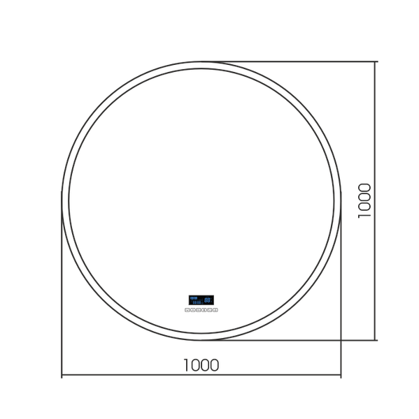 Изображение товара Зеркало Silver Mirrors Перла-S-6 D1000 / LED-00002937