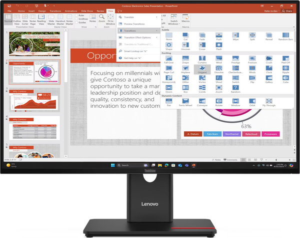Изображение товара Монитор Lenovo T27-40 (64A5MAR6CB)