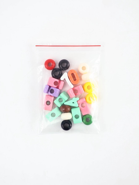 Изображение товара Развивающий игровой набор Zabiaka Шнуровка Цифры и бусины / 10894371