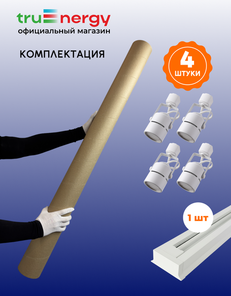 Изображение товара Комплект трековых светильников Truenergy Т0406-04