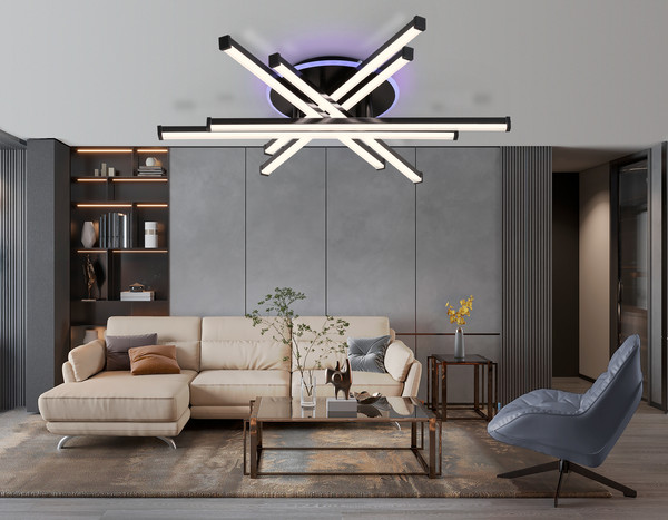 Изображение товара Потолочный светильник Ambrella FL6272 BK (черный)