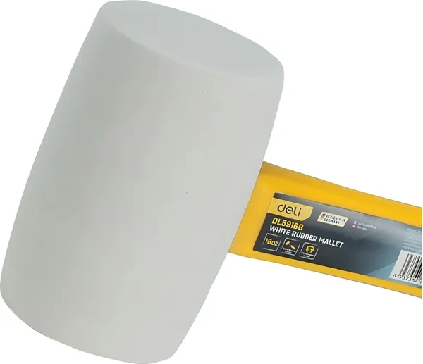 Изображение товара Киянка Deli Резиновая YS EDL5916B (450г, фибергласовая рукоятка, белый)