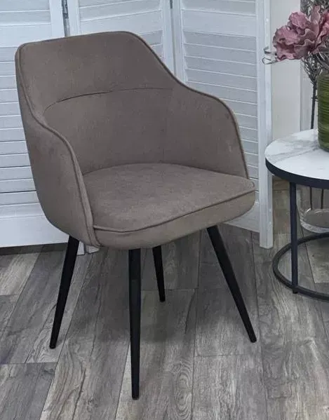 Изображение товара Стул M-City Лорис 360 поворотный / 635M06175 (B5 капучино, велюр/черный каркас)