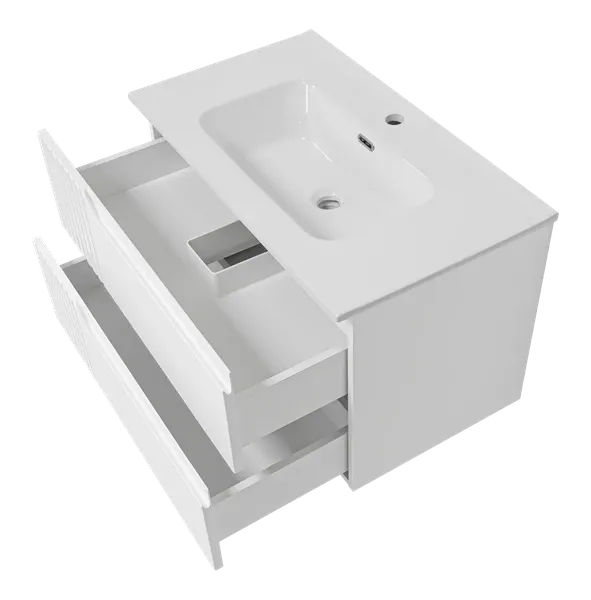 Изображение товара Тумба с умывальником Brevita Tivolli 80 / Tiv-09080-0102Я+B-RUB080-01