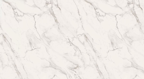 Изображение товара Обеденный стол Васанти Плюс Дорн 18мм 110/150x70  (мрамор кристалл/обвязка черная/опора черная)