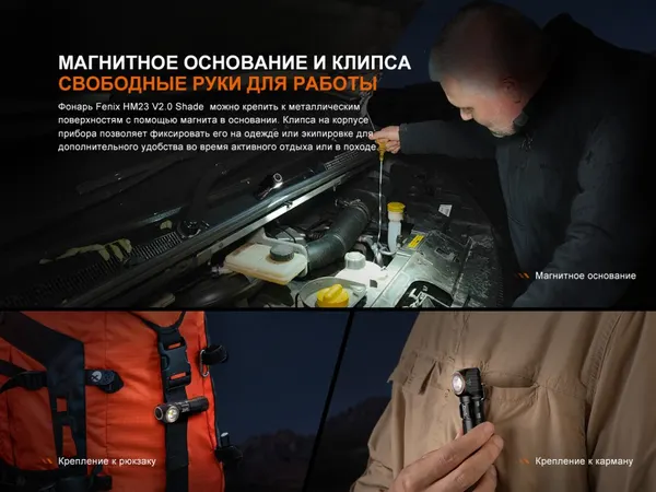 Изображение товара Фонарь Fenix Light HM23V20Shade