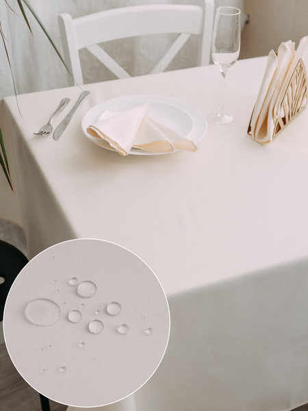 Изображение товара Скатерть Моготекс 1809Г-01 рис. 1346/110701 (280x150, гладь слоновая кость)