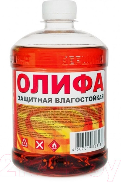 Изображение товара Олифа Вершина Защитная влагостойкая (500мл)