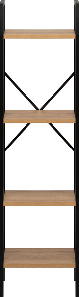 Изображение товара Стеллаж Импэкс Leset Стилвуд 14 узкий 4 полки (черный/дуб крафт золотой)