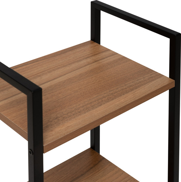 Изображение товара Стеллаж Импэкс Leset Стилвуд 14 узкий 4 полки (черный/орех лион светлый)