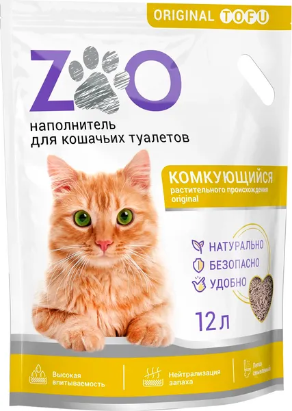 Изображение товара Наполнитель для туалета Zoo Cat Litter оригинальный (12л/5кг)