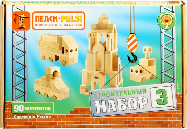 Изображение товара Конструктор Pelsi Строительный набор №3 / И716 (90эл)