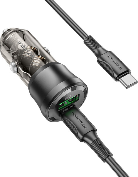 Изображение товара Зарядное устройство автомобильное Borofone BZ25 + кабель Type-C