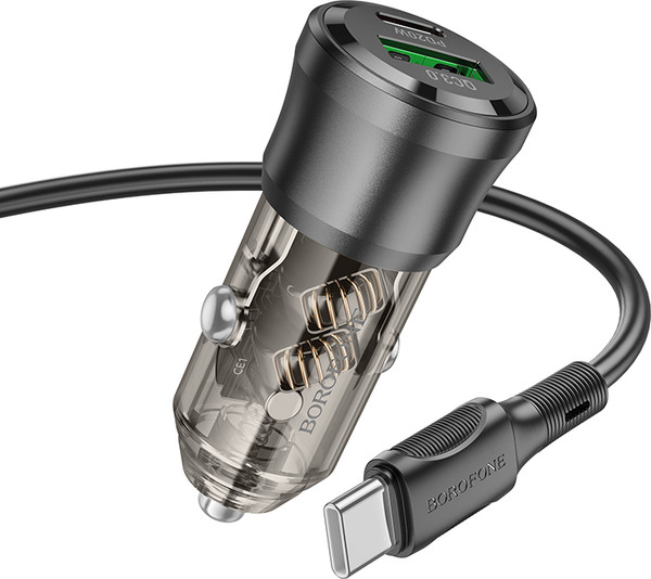 Изображение товара Зарядное устройство автомобильное Borofone BZ25 + кабель Type-C