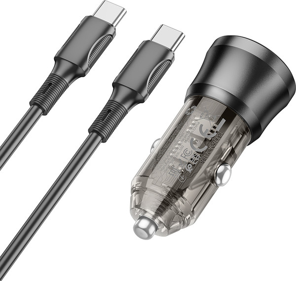 Изображение товара Зарядное устройство автомобильное Borofone BZ25 + кабель Type-C
