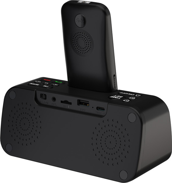 Изображение товара Мобильный телефон Maxvi RT-03 с док-станцией (черный)